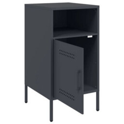 Berkfield Bedside Cabinets 2 Pcs Anthracite 36X39X68 Cm Steel - thumbnail 9