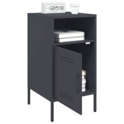 Berkfield Bedside Cabinets 2 Pcs Anthracite 36X39X68 Cm Steel - thumbnail 4