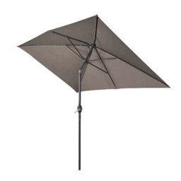 Rinse Bathrooms Outdoor Patio Garden Parasol 3X2M Sun Shade Umbrella Canopy W/crank Tilt Uv Protection Brown - thumbnail 4