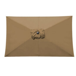 Rinse Bathrooms Outdoor Patio Garden Parasol 3X2M Sun Shade Umbrella Canopy W/crank Tilt Uv Protection Brown - thumbnail 5