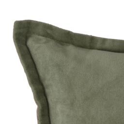 Green Velvet Effect Indoor Cushion, (L)50Cm X (W)50Cm - thumbnail 3