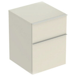 Geberit Icon Wm2 Drawer Low Bathroom Cabinet Sand Grey (Unit Only) 502.315.jl.1 - thumbnail 1
