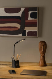 Lucide Penny - Desk Lamp - Led Dim. - 1X4,7W 3000K - Black - thumbnail 4