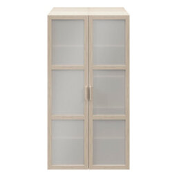 GoodHome Atomia Freestanding Oak Effect Particle Board Mirrored Wardrobe (H)1875mm (W)1000mm (D)580mm - thumbnail 1