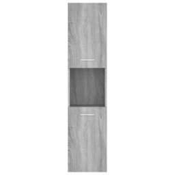 Vidaxl Bathroom Cabinet Grey Sonoma 30X30X130 Cm Engineered Wood - thumbnail 7
