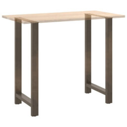 Berkfield Bar Table Legs Natural Steel 2 Pcs 60X(110-111) Cm Steel - thumbnail 8