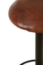 Orsina Premium Brown Leather Bar Stool, Comfortable Design Modern Bar Stool, Durable Bar Stool For Bedroom - thumbnail 2
