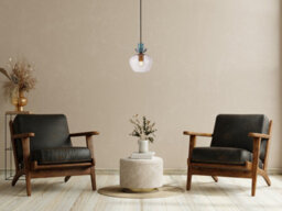 Luminosa Lighting Luminosa Fanda Dome Pendant Ceiling Light Gold With Pink, Glass Shade - thumbnail 4