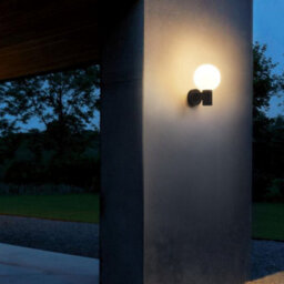 Ultra Beam Lighting Ultrabeam Black Globe Outdoor Led Wall Light 3 Watt Led 300 Lumen Compact Design - thumbnail 1