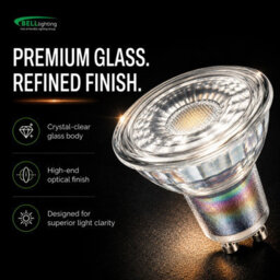 Bell Lighting 5 Pack Gu10 Led Bulbs Natural White 4000K 3.1W 350Lm Premium Glass Spotlights 38 Degree Beam Lamps Non Dimmable - thumbnail 2