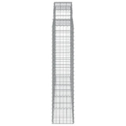 Berkfield Arched Gabion Baskets 7 Pcs 200X30X140/160 Cm Galvanised Iron - thumbnail 5