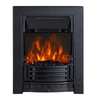 Focal Point Finsbury 2Kw Cast Iron Effect Inset Electric Fire (H)59.6Cm (W)48.5Cm (D)15.4Cm - image 1
