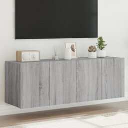 Walplus Tv Wall Cabinets With Led Lights 2 Pcs Grey Sonoma 60X35X41 Cm - thumbnail 1