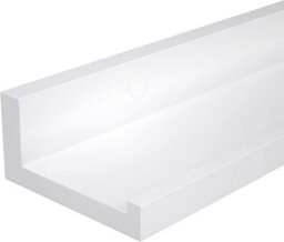 Songmics Floating Shelves Set Of 2, Wall Shelves Ledge, For Frames And Books, Room, Hallway, Kitchen, Office, White - thumbnail 4