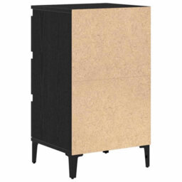 Berkfield Bedside Cabinet Black Oak 40X35X70 Cm Engineered Wood - thumbnail 8