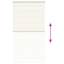 Berkfield Modern Zebra Blind Marble Beige 80X100 Cm Fabric Width 75.9 Cm Polyester - thumbnail 5