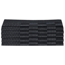 Berkfield 10 Piece Towel Set Black And Grey Cotton - thumbnail 5