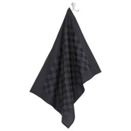 Berkfield 10 Piece Towel Set Black And Grey Cotton - thumbnail 8