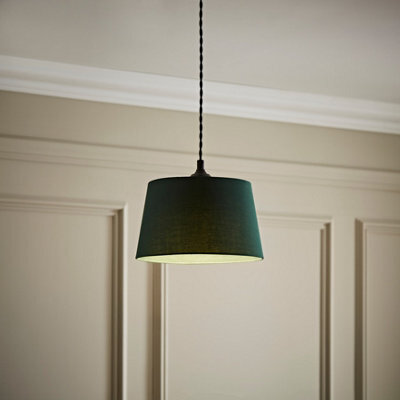 Valuelights Aspen Small Green Tapered Ceiling Lamp Shade (D)25Cm - image 1