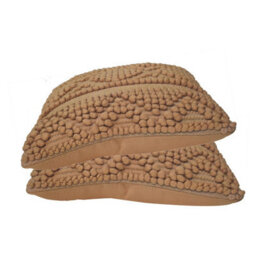 Artisan Furniture Solid Wood Nola Cushion Set Of 2 - Coffee - thumbnail 3