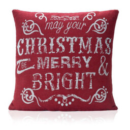 "Luxury Living Bright 18"" Tapestry Christmas Cushion" - thumbnail 1
