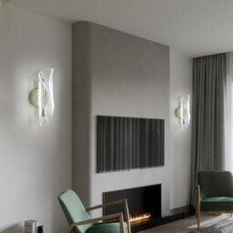 Pheashine Gold Spiral Led Wall Light 16W With 3 Colour Temperatures Acrylic Design - thumbnail 5