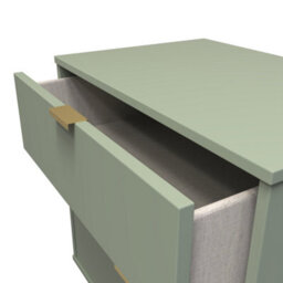 Fuji 3 Drawer Chest In Reed Green (Ready Assembled) - thumbnail 5