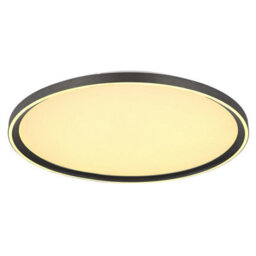 Luminosa Lighting Luminosa Dublin 50Cm Integrated Led Semi Flush Ceiling Light Grey Led Dimmable 2700-6000K Remote Control - thumbnail 4