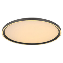 Luminosa Lighting Luminosa Dublin 50Cm Integrated Led Semi Flush Ceiling Light Grey Led Dimmable 2700-6000K Remote Control - thumbnail 9