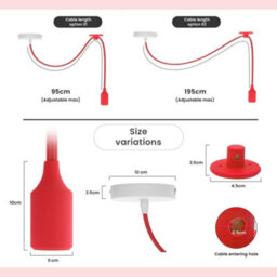 Pendant Light, Diy Spider Pendant Lighting Adjustable Pendant Lamp With E27 Lamp Holder Hanging Pendant For Restaurant - thumbnail 4