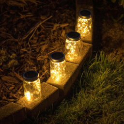 Valuelights Solar Black Outdoor Lantern - thumbnail 4