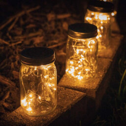 Valuelights Solar Black Outdoor Lantern - thumbnail 2