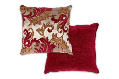 Swirls Cushion Cover In Red Wine - image 1