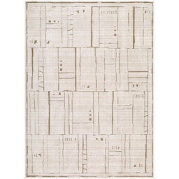 Livabliss Elle Decor Alba-Modern Taupe Brown Graphic Living Dining Bedroom Rug 200 X 275 Cm Easy Care, Non Shedding - thumbnail 2