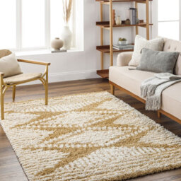 Livabliss Urban Shaggy-Modern Camel Ivory Soft Plush Pile Living Bedroom Rug 160 X 220 Cm Easy Care, Non Shedding - thumbnail 2
