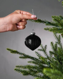 Werchristmas Black Glass Baubles 20 Pack - thumbnail 4