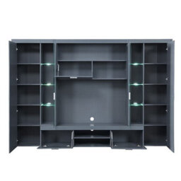 Furniture in Fashion Roma Entertainment Unit Grey With High Gloss Fronts And Led - thumbnail 5