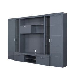 Furniture in Fashion Roma Entertainment Unit Grey With High Gloss Fronts And Led - thumbnail 6