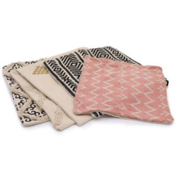 Four Candle Classic Cushion Cover Lux Criss-Cross & Print 45X45Cm - thumbnail 2
