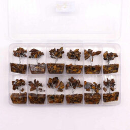 Serenityy Mini Tiger Eye Gemstone Tree On Orgonite Base - 15 Stones - 5 Cm Decorative Crystal Tree - thumbnail 3
