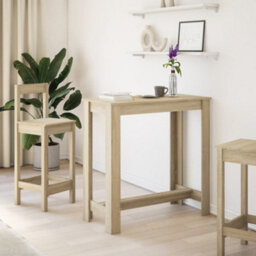 Berkfield Bar Table Sonoma Oak 102X50X103.5 Cm Engineered Wood - thumbnail 3