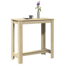 Berkfield Bar Table Sonoma Oak 102X50X103.5 Cm Engineered Wood
