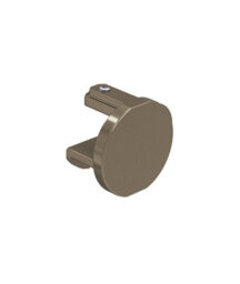 28mm Styleline  Gliding Curtain Pole Set With End Cap - Taupe, 450Cm - thumbnail 3