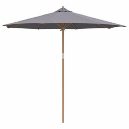 Berkfield Garden Parasol Dark Grey 270 X 270 X 260 Cm Bamboo - thumbnail 2
