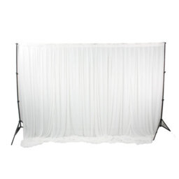 Neel Blue 3X3 Metres Ice Silk Backdrop Photography Curtains, White