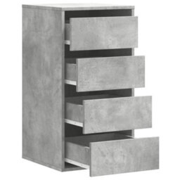 Walplus Corner Chest Of Drawers Concrete Grey 40X41X76 Cm Engineered Wood - thumbnail 5