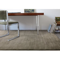 Beige Green Plain Striped 11mm Thick Anti-Shed Rug For Bedroom, Dining Room, Stain-Resistant Modern Rug-200Cm X 290Cm - thumbnail 2