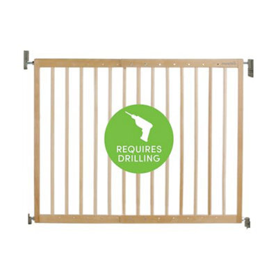 Lindam Wall Fix Extending Wooden Safety Gate