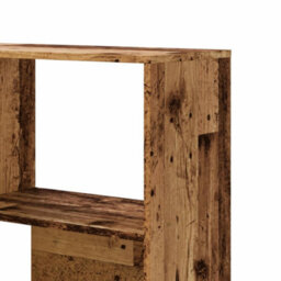 Berkfield Corner Bookcase 4-Tier Old Wood 85X85X140 Cm Engineered Wood - thumbnail 8