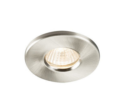 Luminosa Lighting Luminosa Bathroom Recessed Downlight - Brushed Chrome, Ip65 Gu10